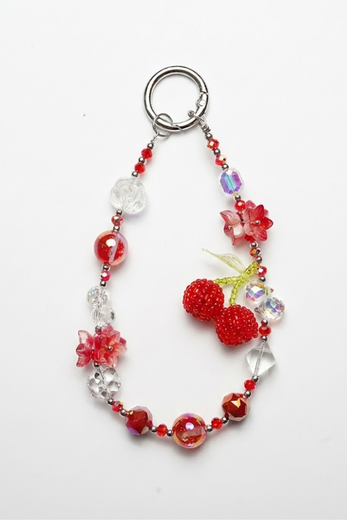 Crystal Floral Fruit Beaded Charm – Premium Collection