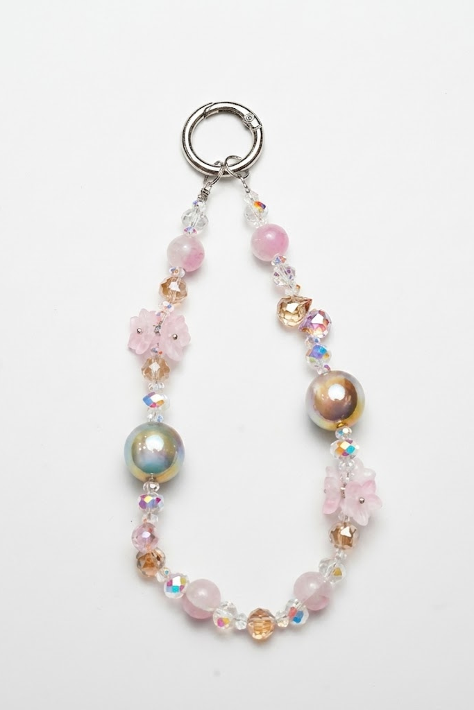 Crystal Blossom Beaded Charm – Premium Collection