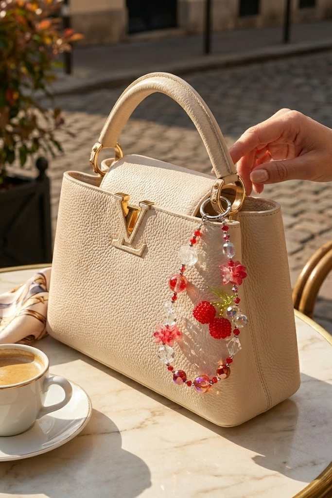 Crystal Floral Fruit Beaded Charm – Premium Collection