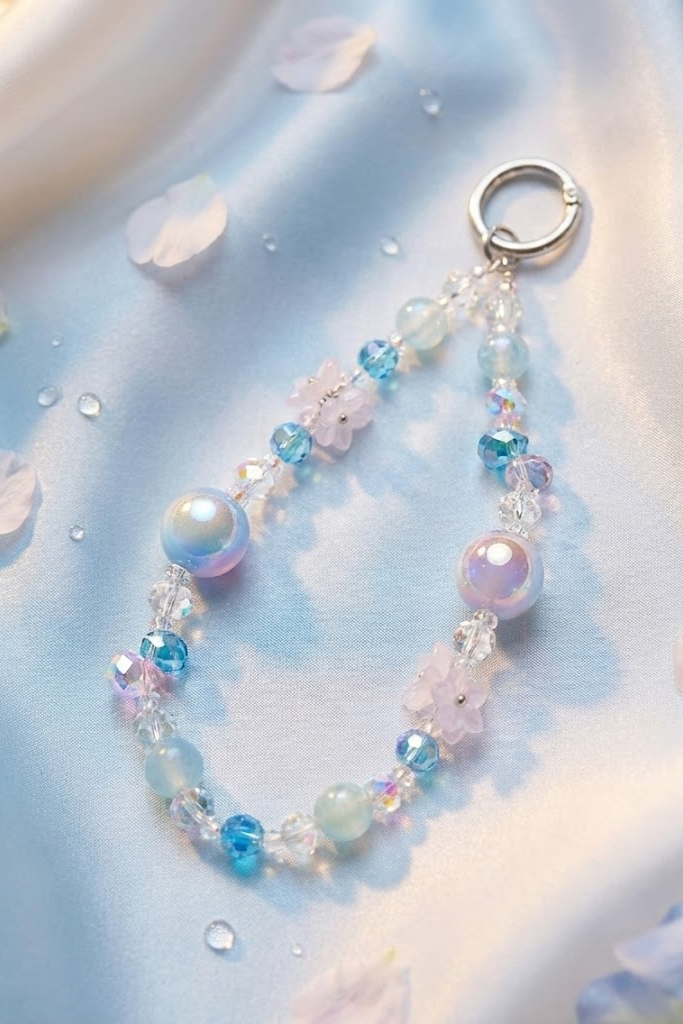 Crystal Blossom Beaded Charm – Premium Collection