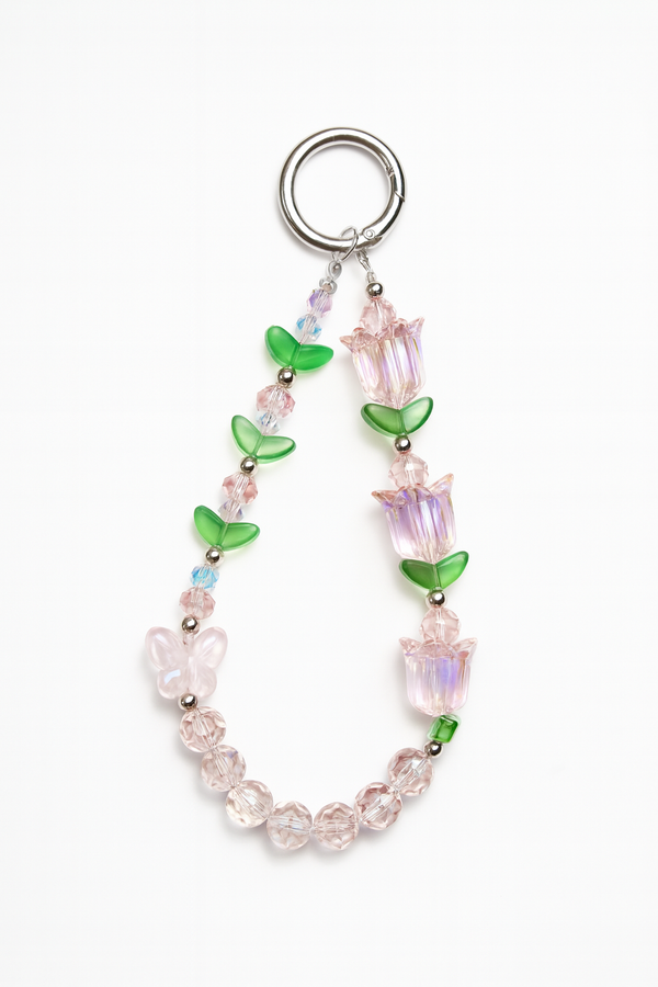 Crystal Tulip Beaded Charm – Premium Collection
