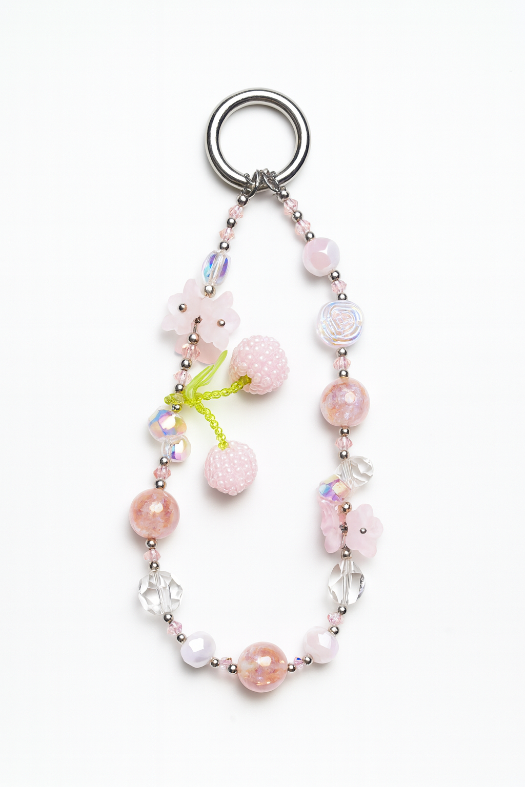 Crystal Floral Fruit Beaded Charm – Premium Collection