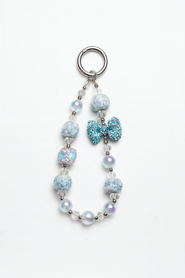 Crystal Bow Textured Bead Charm – Premium Collection