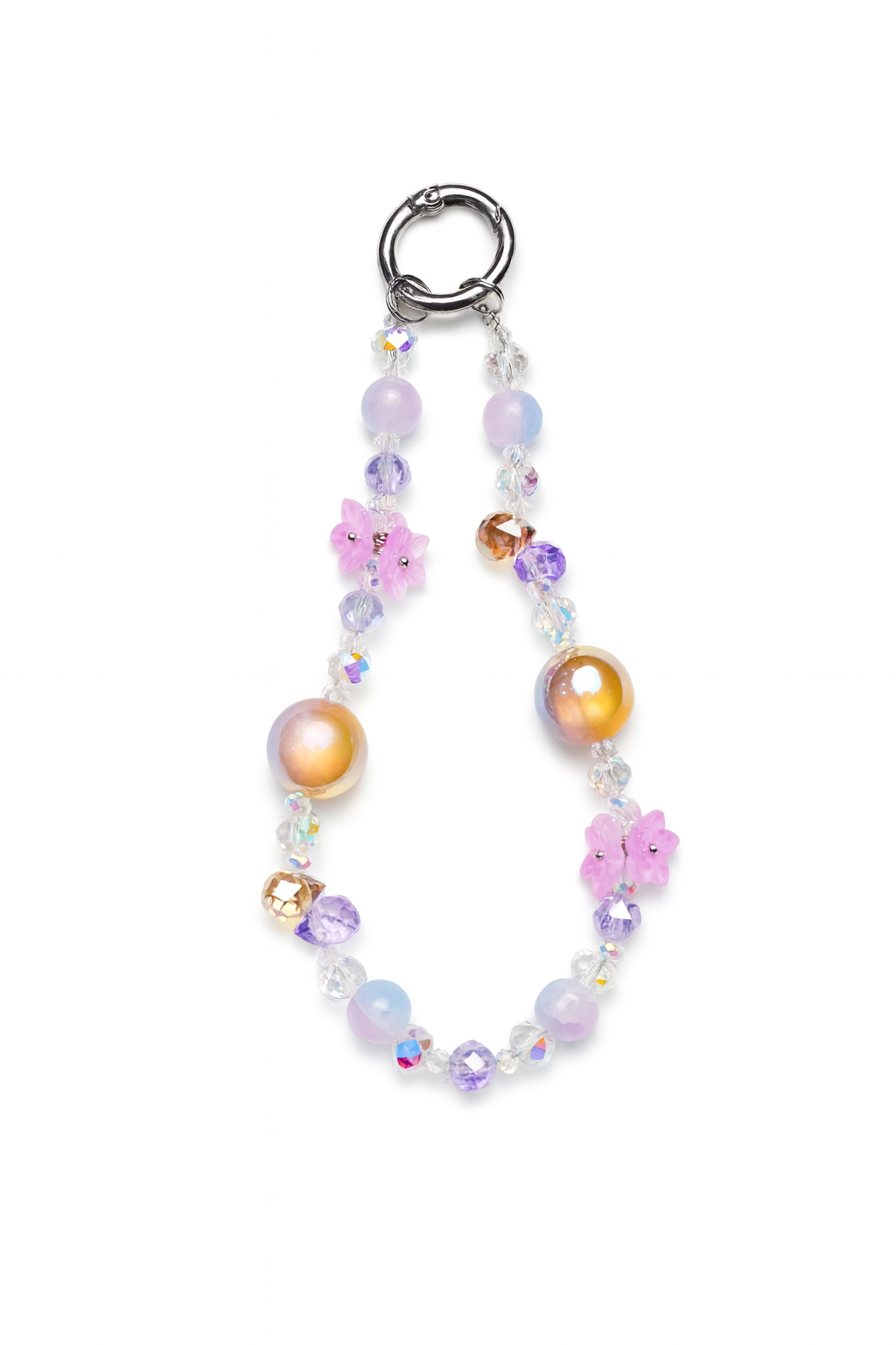 Crystal Blossom Beaded Charm – Premium Collection