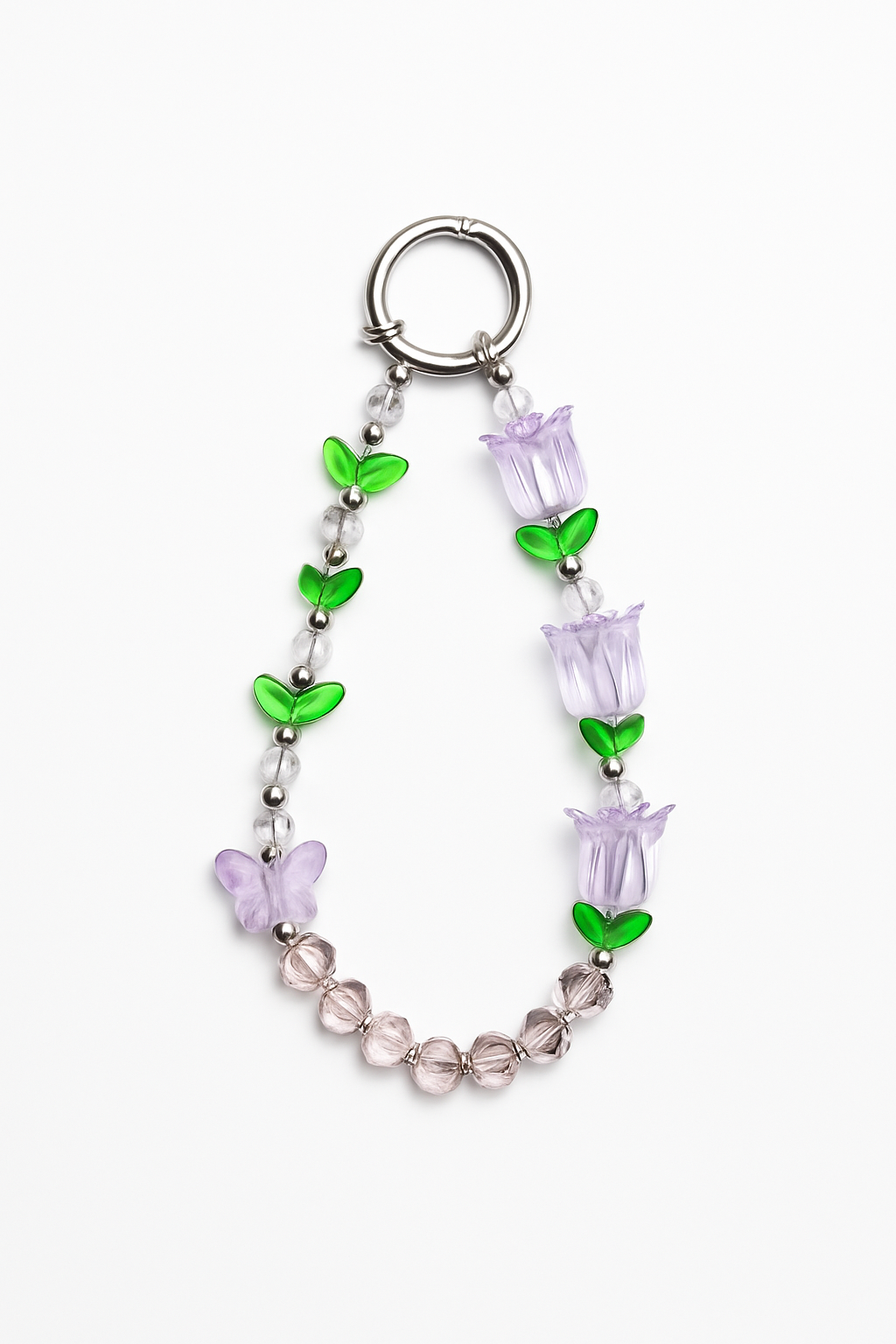 Crystal Tulip Beaded Charm – Premium Collection