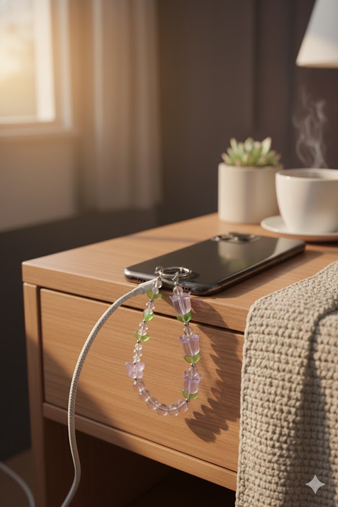 Crystal Tulip Beaded Charm – Premium Collection