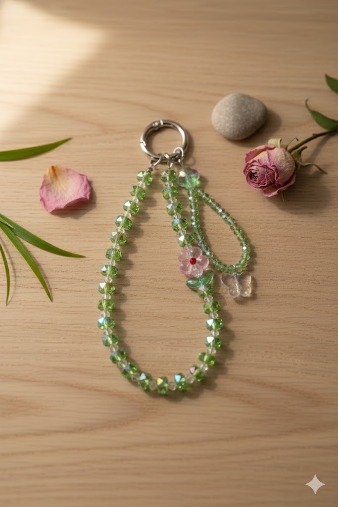 Crystal Floral Beaded Charm – Premium Collection
