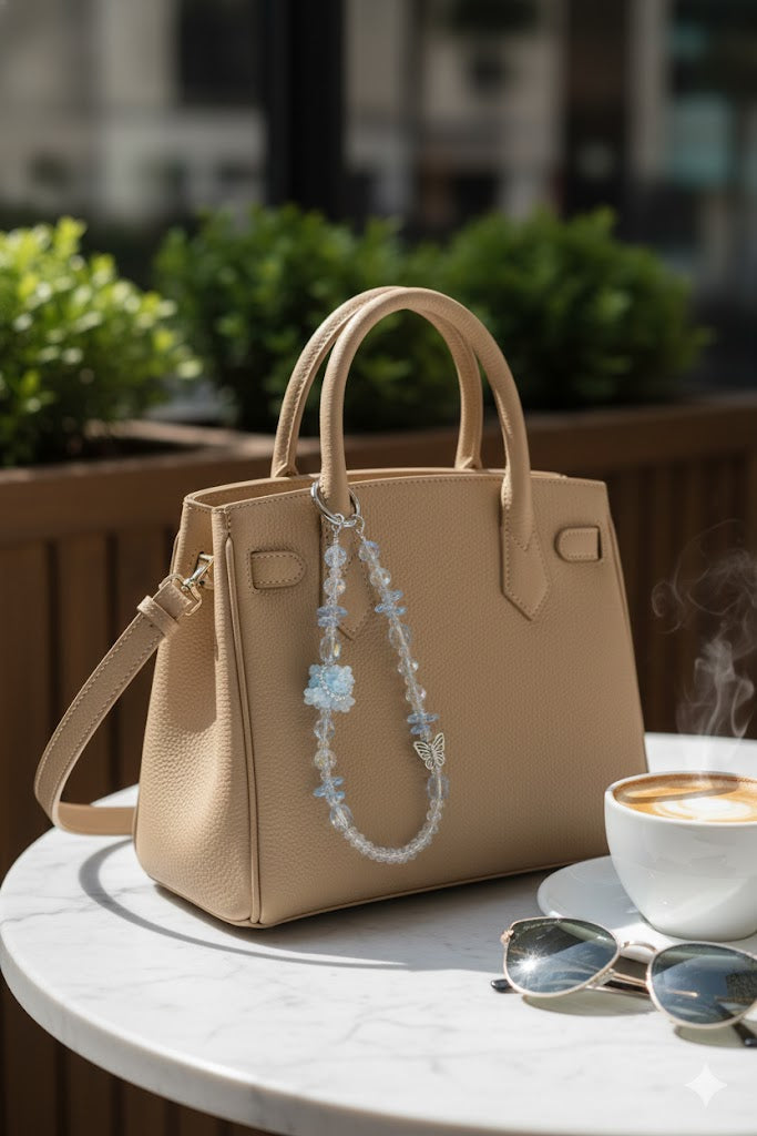 Crystal Bear & Butterfly Beaded Charm – Premium Collection