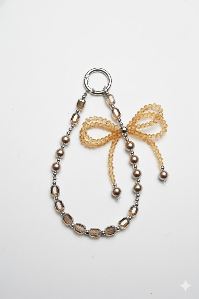 Crystal Bow Beaded Charm – Premium Collection